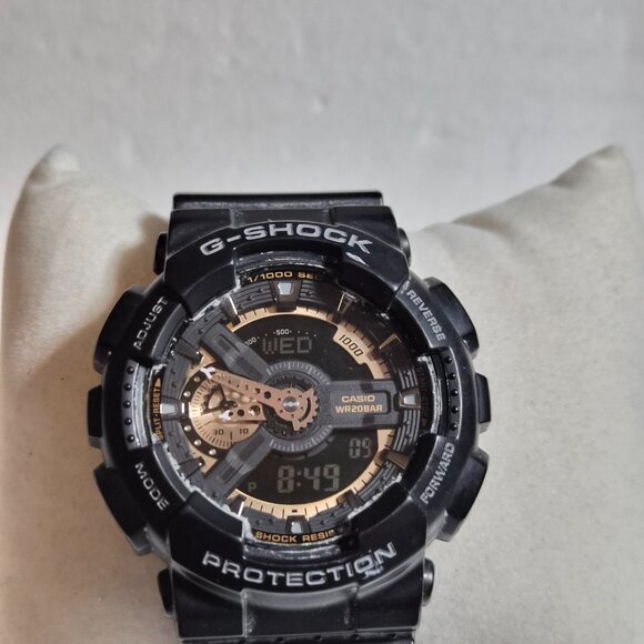 Casio G Shock Black and Rose Gold digital and analog - Picture 2 of 12